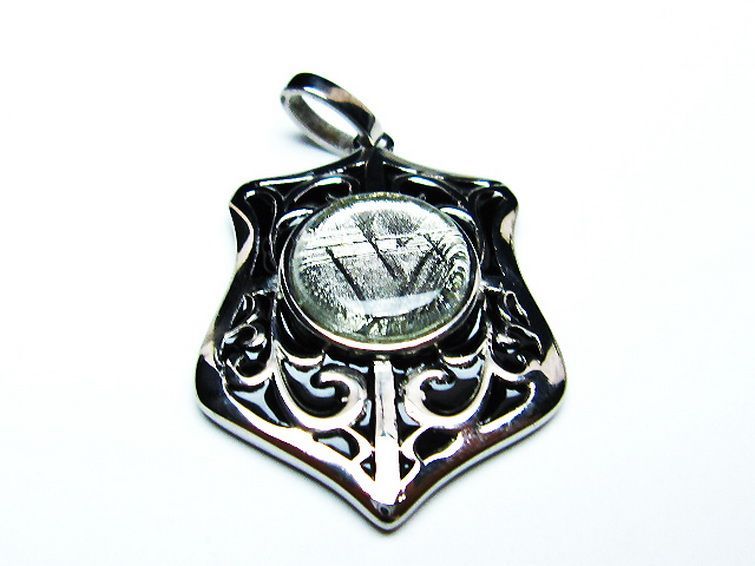 シルバーギベオン メテオライト ペンダント [T309-2567] 1枚目