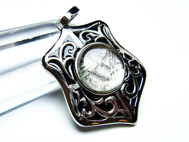 シルバーギベオン メテオライト ペンダント [T309-2567] 3枚目