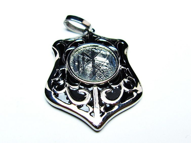 シルバーギベオン メテオライト ペンダント [T309-2569] 1枚目