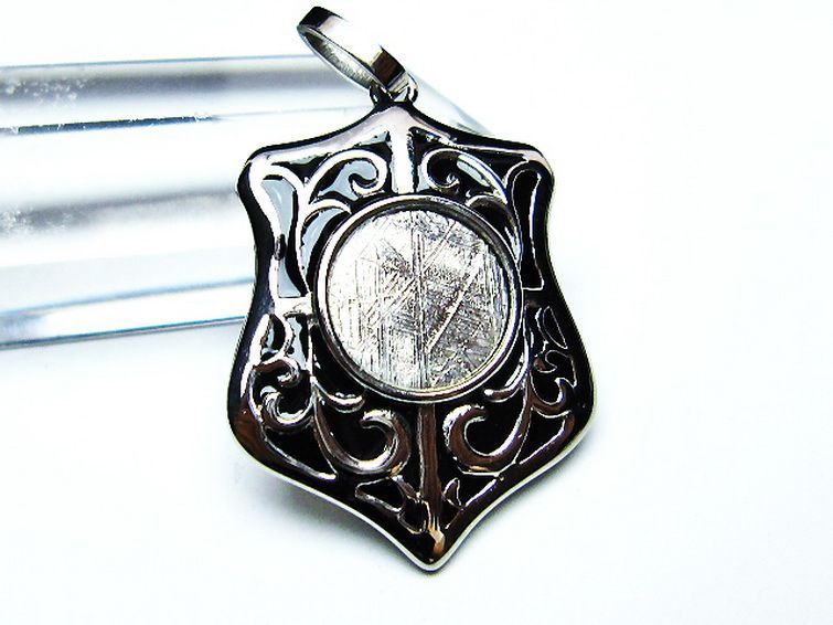 シルバーギベオン メテオライト ペンダント [T309-2569] 2枚目