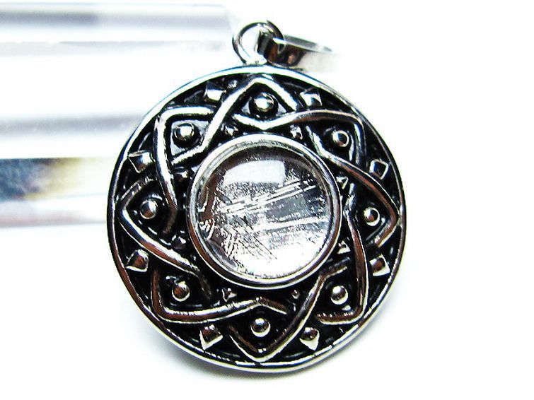 シルバーギベオン メテオライト ペンダント [T309-2582] 2枚目