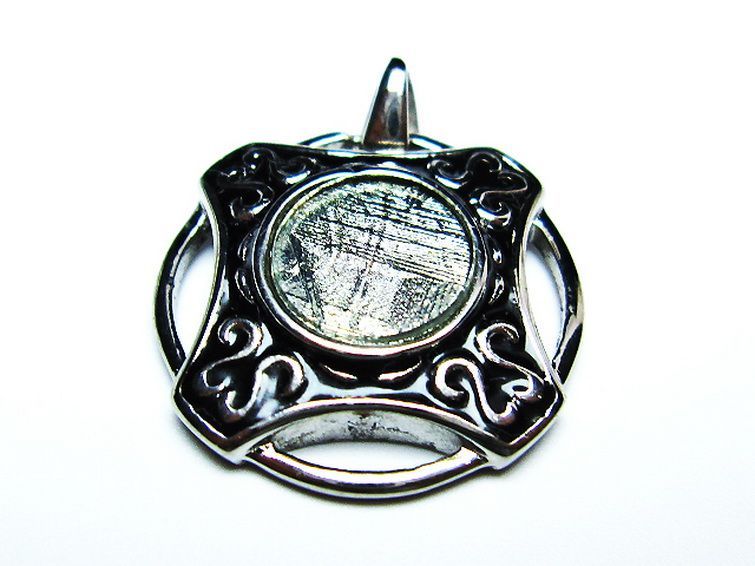 シルバーギベオン メテオライト ペンダント [T309-2603] 1枚目