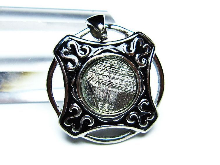 シルバーギベオン メテオライト ペンダント [T309-2603] 2枚目