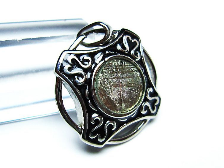 シルバーギベオン メテオライト ペンダント [T309-2603] 3枚目