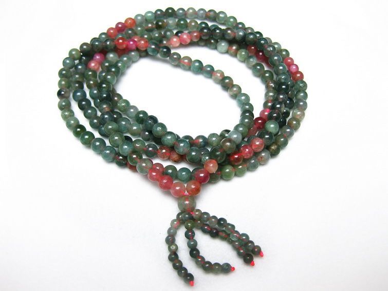 トルマリン3重 ブレスレット ネックレス 兼用可4mm [T33-9501] 1枚目