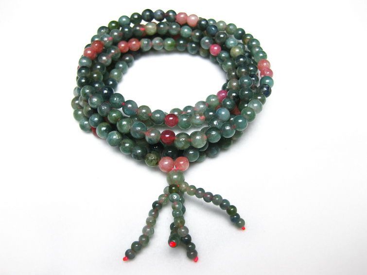 トルマリン3重 ブレスレット ネックレス 兼用可4mm [T33-9506] 1枚目