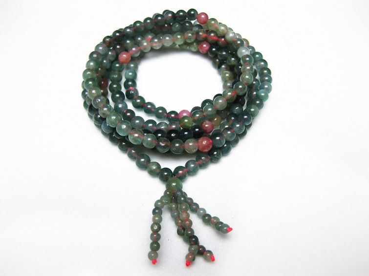 トルマリン3重 ブレスレット ネックレス 兼用可4mm [T33-9509] 1枚目