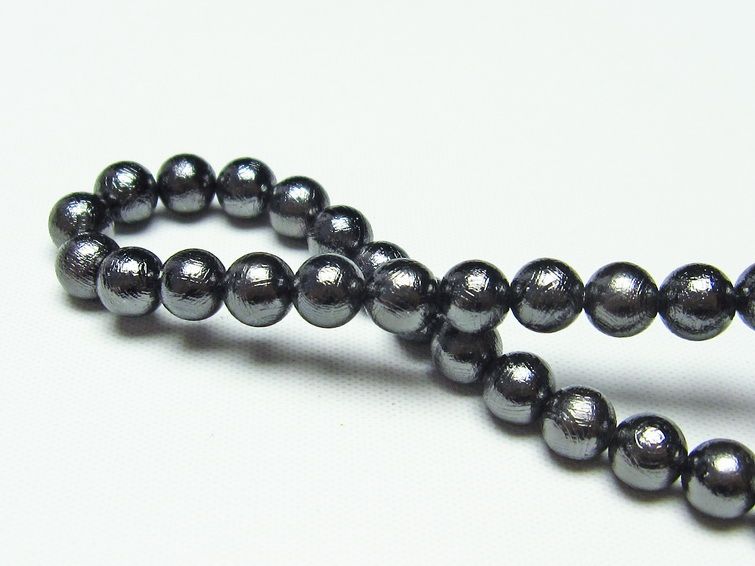 2021公式店舗 6mm ギベオン ブレスレット ブラック 6mm ナミビア産