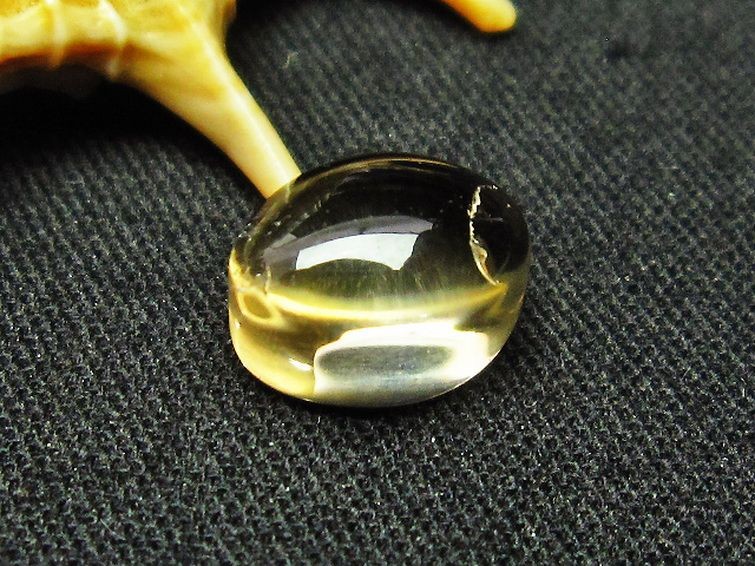 シトリン水晶 ルース[T358-1418]