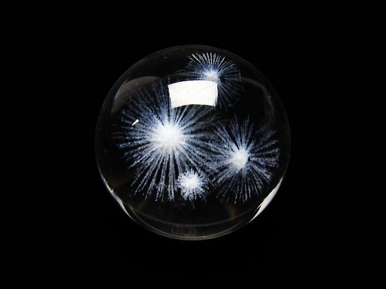 ホワイトスタークォーツ 丸玉 20mm [T371-2624] 2枚目