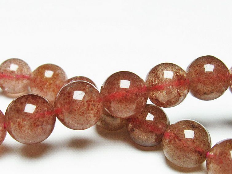 アフリカンストロベリークォーツ ブレスレット 9mm [T381-1578] 2枚目