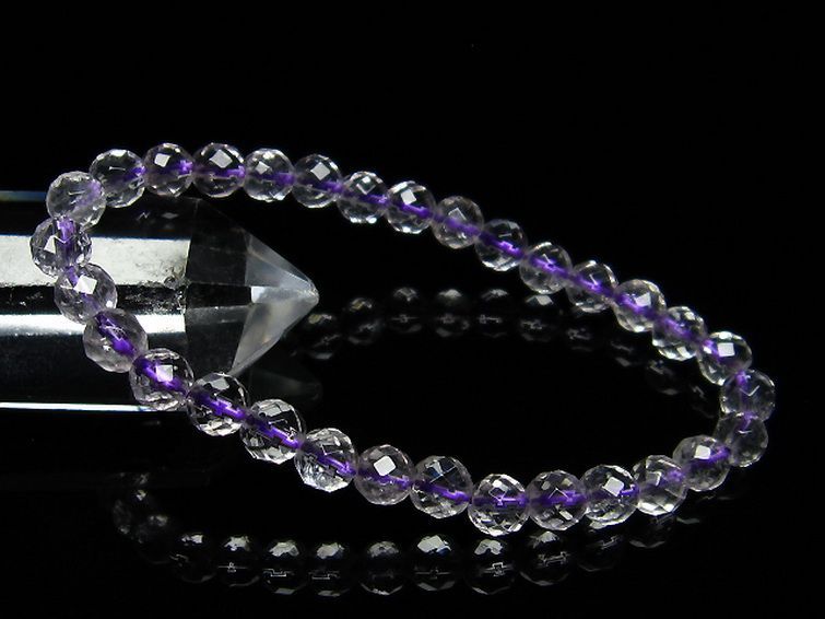 アメジスト ブレスレット 6mm T404-1109[T404-1109] 1枚目