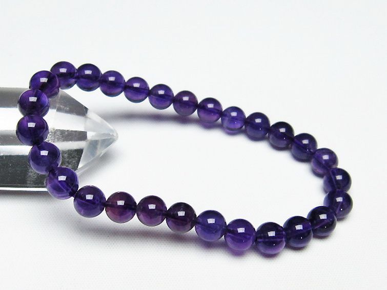 アメジスト ブレスレット 7mm [T406-3129] 1枚目