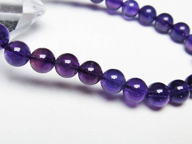 アメジスト ブレスレット 7mm [T406-3129] 3枚目
