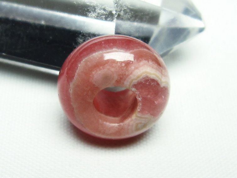 インカローズ ロードクロサイト 変形ビーズ[T407-1698] 2枚目