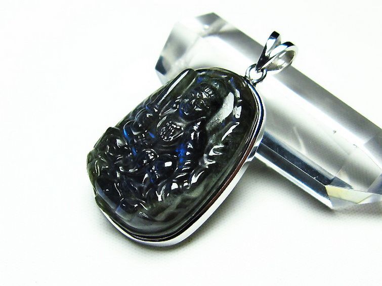 ラブラドライト ペンダント [T412-1962] 2枚目