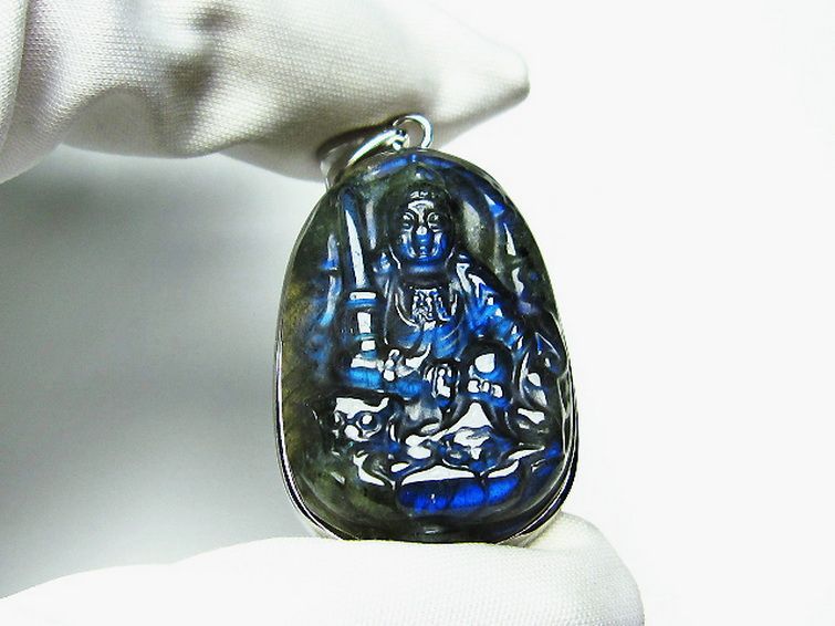 ラブラドライト ペンダント [T412-1962] 3枚目