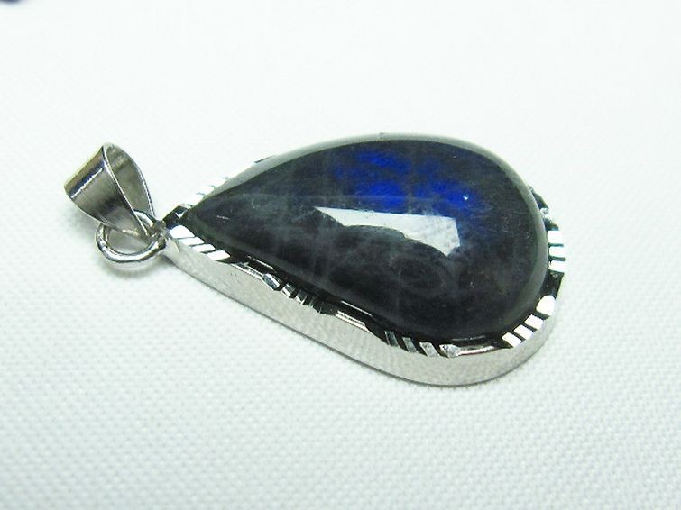 ラブラドライト ペンダント [T413-3799] 3枚目