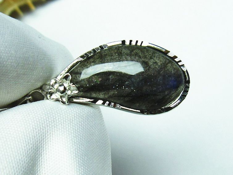 ラブラドライト ペンダント [T413-3851] 1枚目