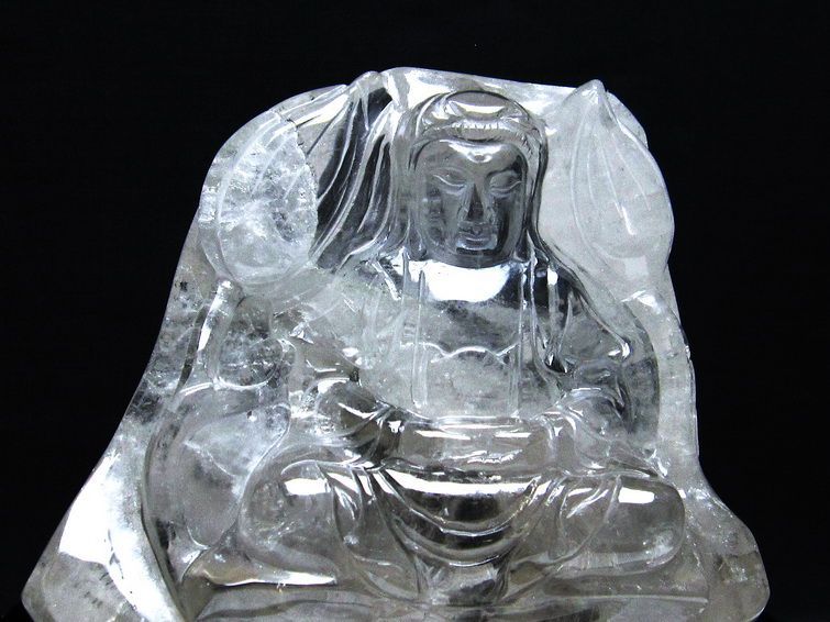 1.8Kg ヒマラヤ水晶観音 置物[T42-432] 2枚目