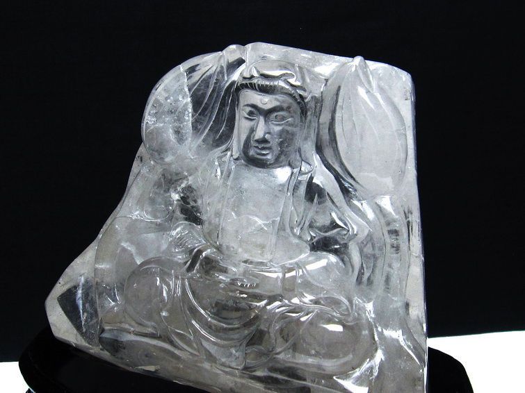 1.8Kg ヒマラヤ水晶観音 置物[T42-432] 3枚目
