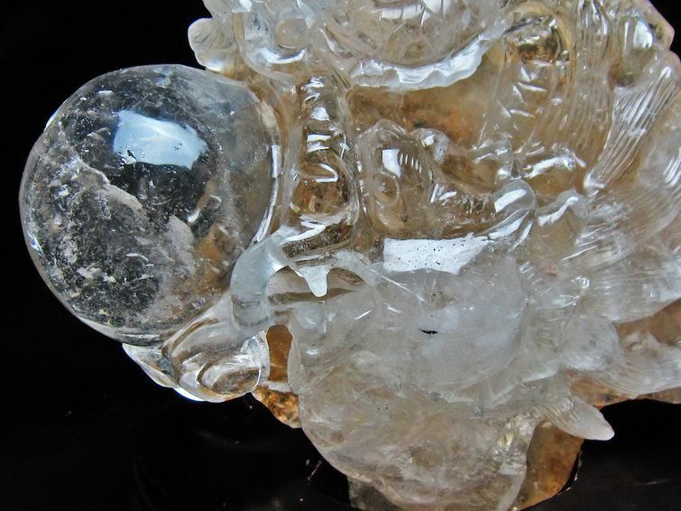 4.7Kg 虹入り ヒマラヤ水晶極上龍 置物[T42-79] 2枚目