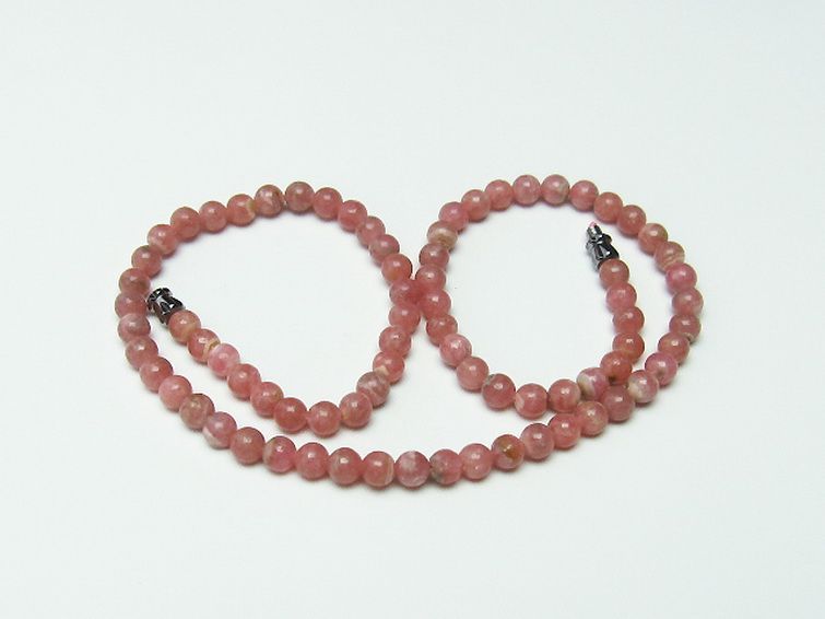 インカローズ ロードクロサイト ネックレス 5mm [T423-1116] 1枚目