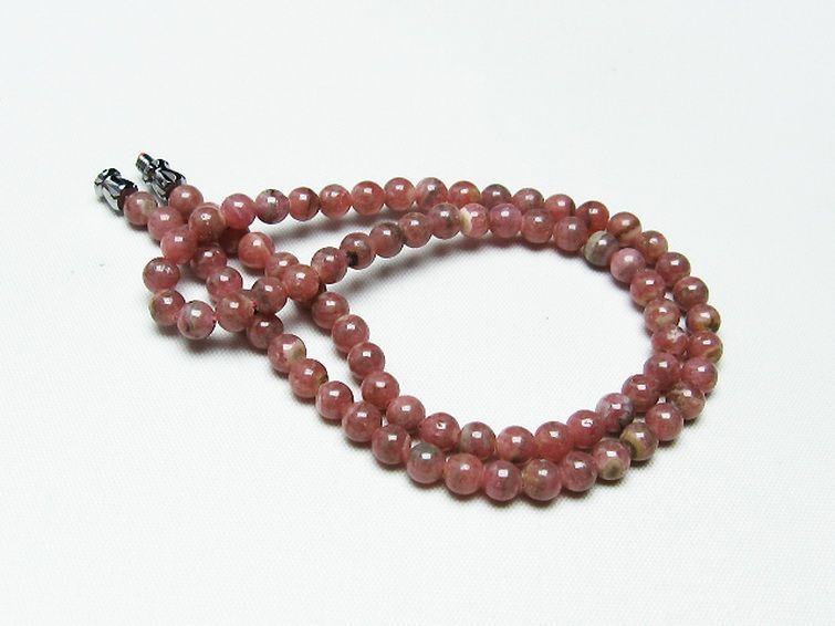 インカローズ ロードクロサイト ネックレス 5mm [T423-1465] 2枚目