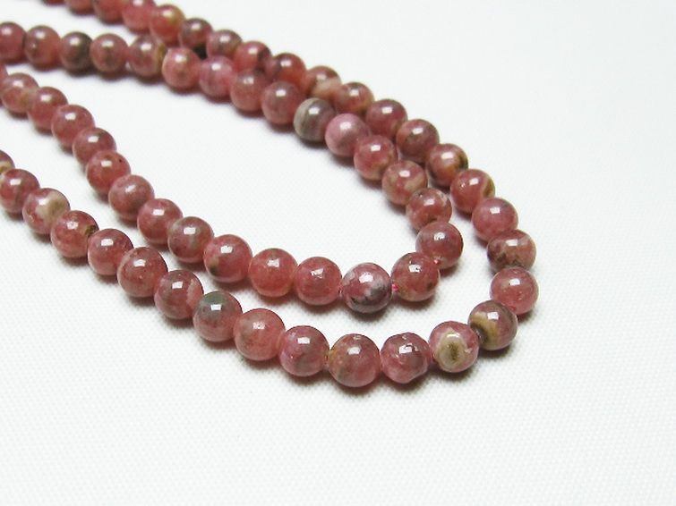 インカローズ ロードクロサイト ネックレス 5mm [T423-1465] 3枚目