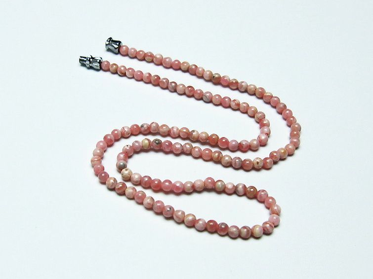 インカローズ ロードクロサイト ネックレス 4mm [T423-1576] 1枚目