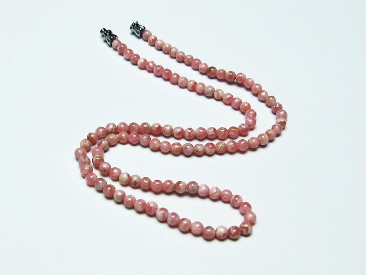 インカローズ ロードクロサイト ネックレス 4mm [T423-1628] 1枚目