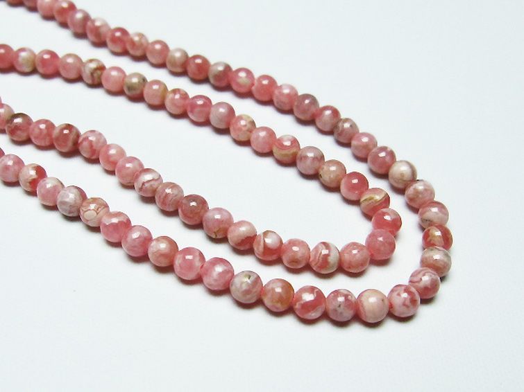 インカローズ ロードクロサイト ネックレス 4mm [T423-1628] 3枚目