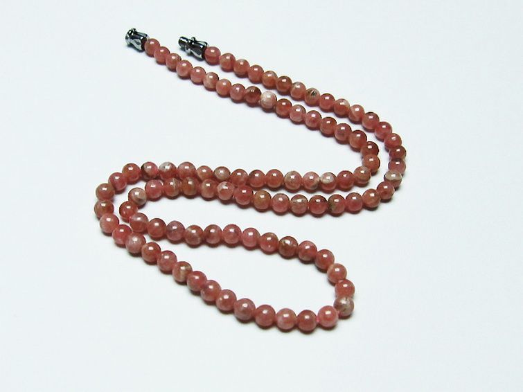 インカローズ ロードクロサイト ネックレス 4mm [T423-1641] 1枚目