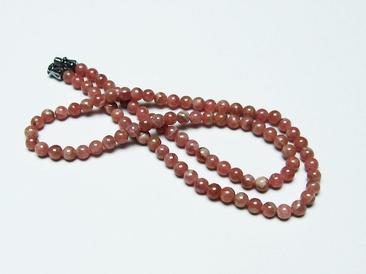 インカローズ ロードクロサイト ネックレス 4mm [T423-1641] 2枚目