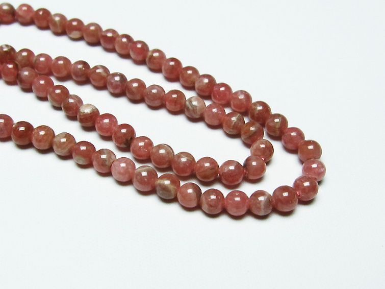 インカローズ ロードクロサイト ネックレス 4mm [T423-1641] 3枚目