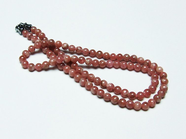 インカローズ ロードクロサイト ネックレス 4mm [T423-1645] 2枚目