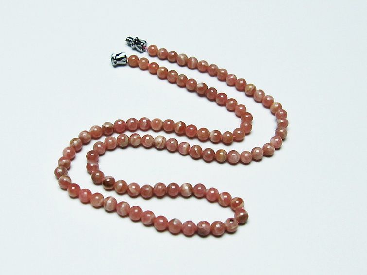 インカローズ ロードクロサイト ネックレス 4mm [T423-1653] 1枚目