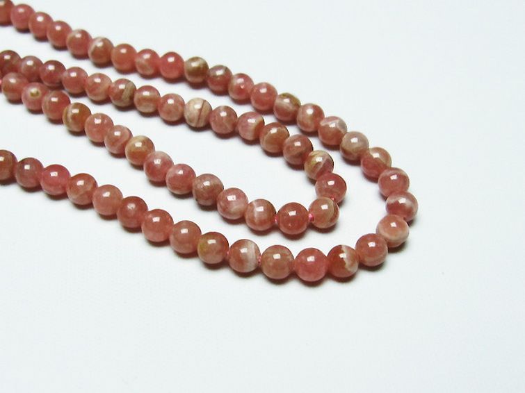 インカローズ ロードクロサイト ネックレス 4mm [T423-1653] 3枚目