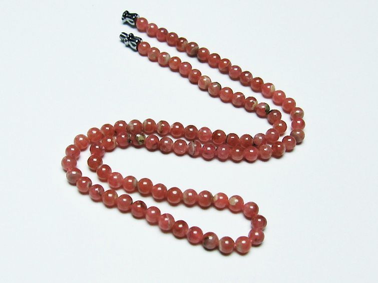 インカローズ ロードクロサイト ネックレス 5mm [T423-1673] 1枚目