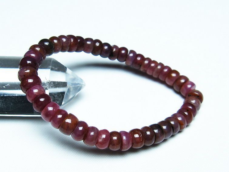 ルビー ブレスレット 7mm [T430-4552] 1枚目