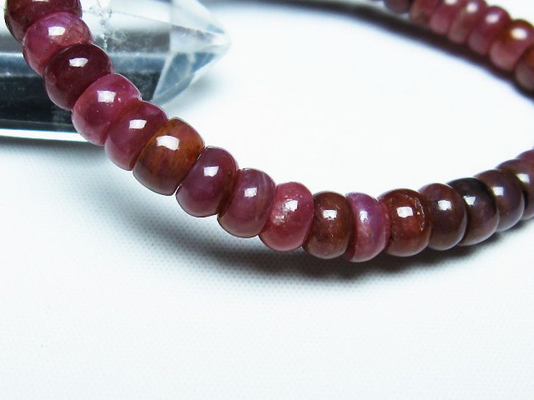 ルビー ブレスレット 7mm [T430-4552] 3枚目