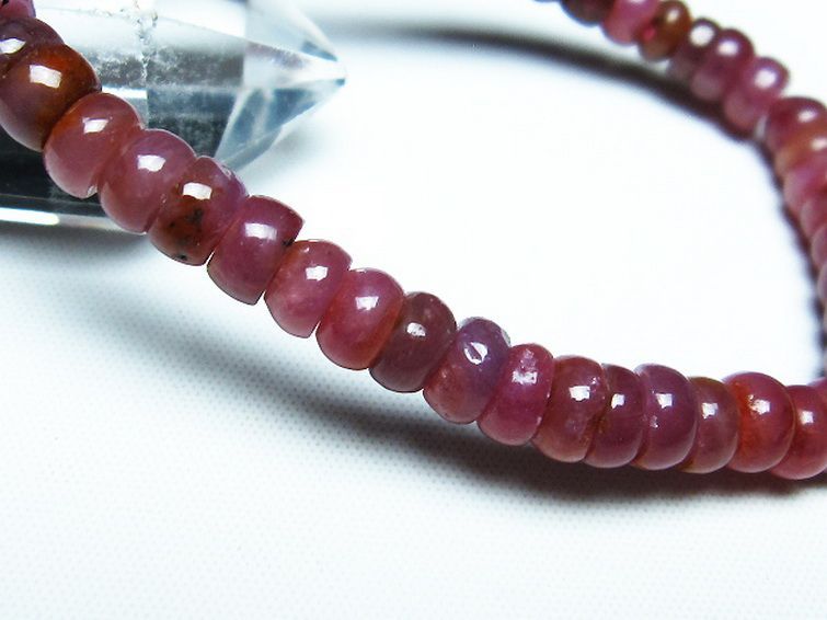 ルビー ブレスレット 7mm [T430-4562] 3枚目