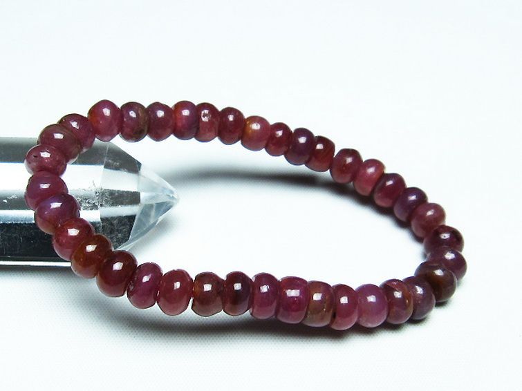 ルビー ブレスレット 8mm [T430-4584] 1枚目