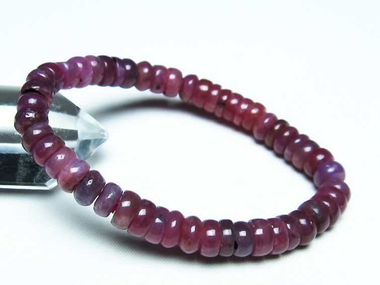 ルビー ブレスレット 7mm [T430-4586] 1枚目