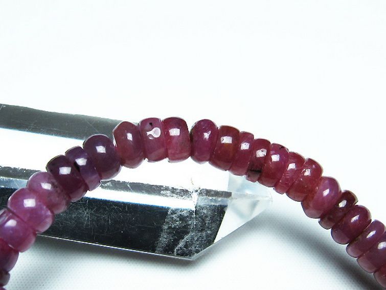 ルビー ブレスレット 7mm [T430-4586] 2枚目