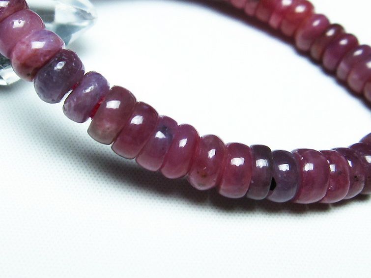 ルビー ブレスレット 7mm [T430-4586] 3枚目