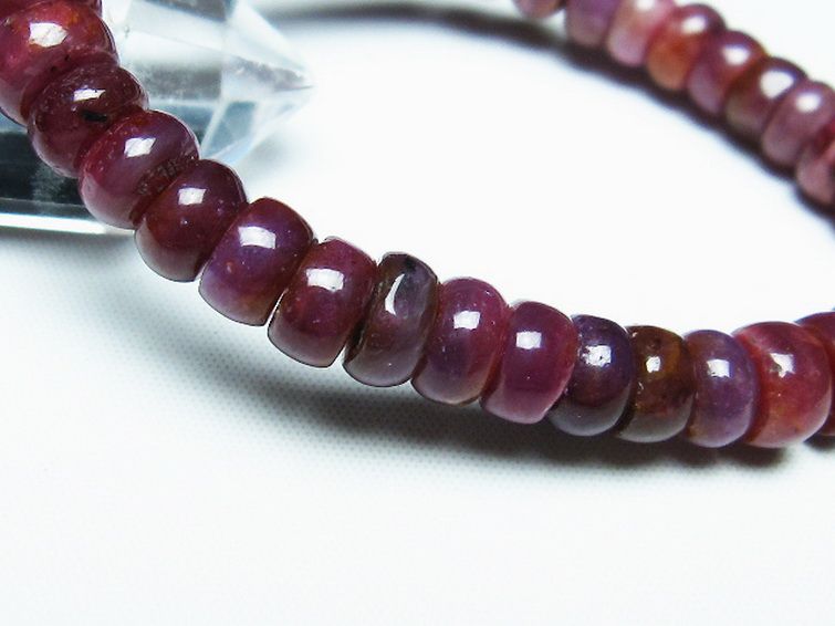 ルビー ブレスレット 8mm [T430-4591] 3枚目