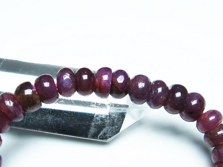 ルビー ブレスレット 9mm [T430-4595] 2枚目