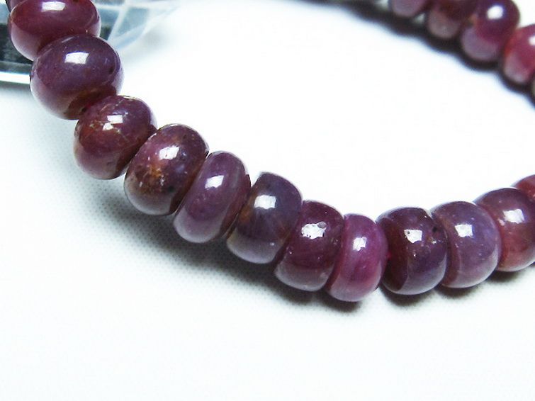 ルビー ブレスレット 9mm [T430-4595] 3枚目