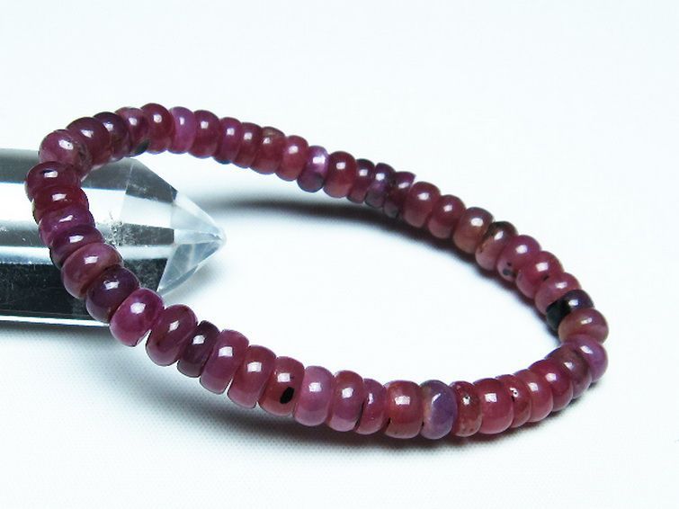 ルビー ブレスレット 8mm [T430-4604] 1枚目